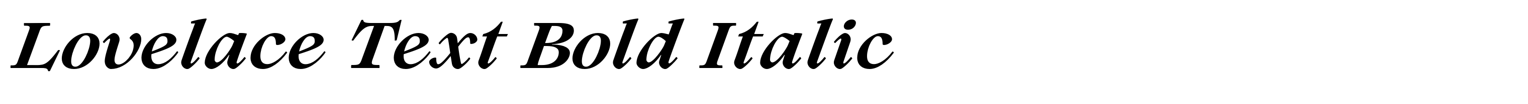 Lovelace Text Bold Italic